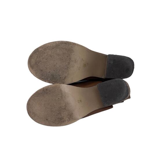 Steve Madden Talento brown leather peep toe heel size 8 - Picture 4 of 14